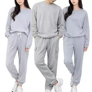 [모든GO]남여 커플 트레이닝 상하세트 간절기 봄 가을 홈웨어 라운드 시보리