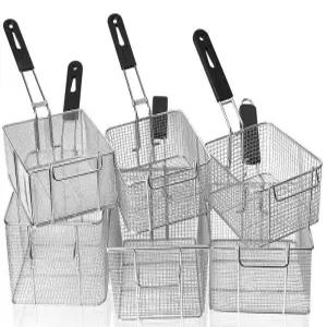 업소용 치킨 감자 튀김 사각 바스켓 스테인리스