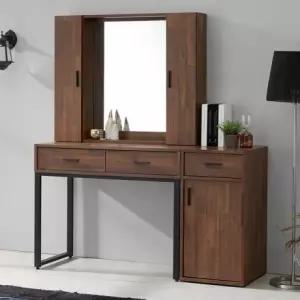 가구산책 하드우드 철제 더블 수납 화장대세트 입식콘솔 RC539