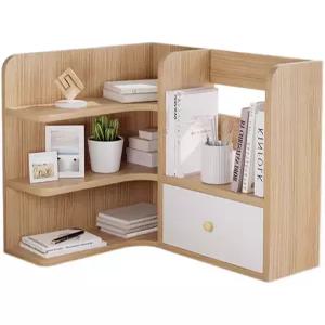 원목 데스크선반 책상책꽂이 코너 길이조절 정리랙 간이 틈새 북스탠드