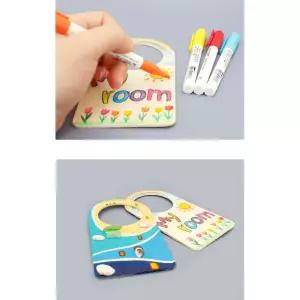 무지 우드 문고리형 방문걸이 꾸미기 만들기 미술 재료 5개 교구 수업 교재 성인