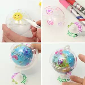 지구의날 스펀지공 투명 미니지구본 만들기 수업 꾸미기 5p 복지관 상상력발달