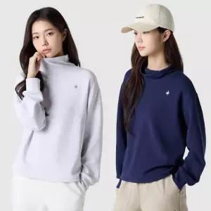 [롯데백화점]르꼬끄 여성 더블텐션2.0 루즈핏 하이넥 맨투맨 QR122OFS13