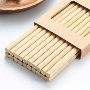 식 뾰족 젓가락 천연 대나무 가정용 무도색 무 및 세트