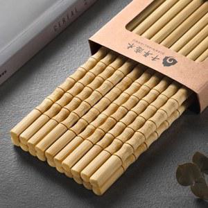 천연 대나무 젓가락 새로운 가정용 내열성 호리병 모양 세트 무 무도색