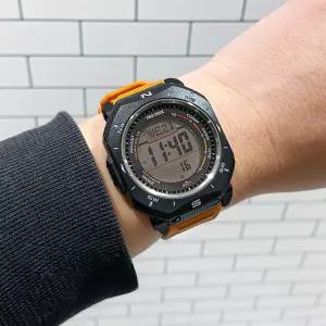 카시오 프로트렉 남성 손목시계 오렌지 등산 워치 PRG-69 4JF