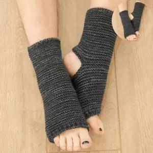 다리토시 리나 니트 숏 레그워머 여성 발목 발토시
