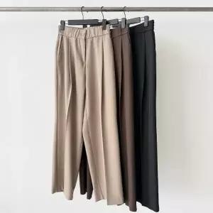 [다잇템] 여성 옆면 고무줄 SS 핀턱 MAXI 넓은 출근룩 슬랙스_24482484_588872