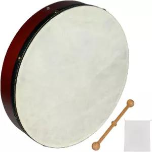 하이라이트 12인치 보드란 드럼 수공예 아일랜드 악기와 염소 가죽 드럼헤드 크리스프 음악 톤 하드우드