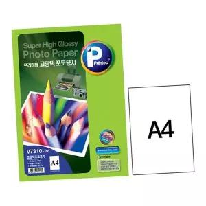 [셀러에이드]라벨지 프린텍 V7310-100 고광택포토용지 A4 100매