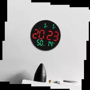 디지털벽시계 세련된 디자인 알림 기능 대형 숫자 야간 모드 실내 장식 홈 오피스 기기