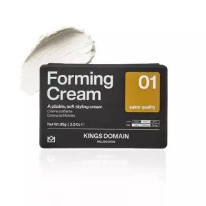 킹스 도메인 멜버른 포밍 크림 남성용 헤어 페이스트 미디엄 홀드 내추럴 피니시 안티 프리즈 정의 및 샤인