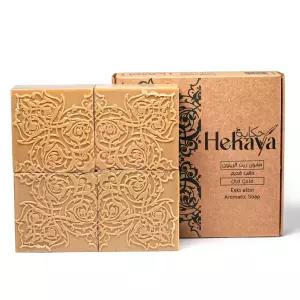 헤카야 올드 골드 올리브 오일 비누 - 건조하고 민감한 피부를 위한 천연 바 수제 스킨케어 순한 향의 바디