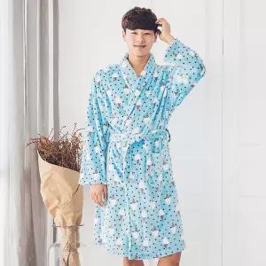 [쿠비카][쿠비카]극세사 아이스크림 밍크 남성가운 M039R