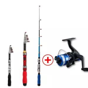 경량 소형 간편 계곡 여성 어린이 초보 입문용 미니 낚시대 펜낚시대 낚시 세트