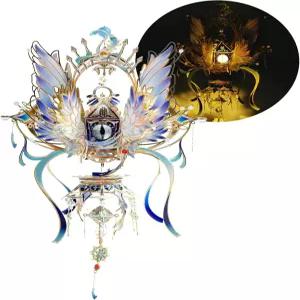 천사의 붉은 눈을 만드는 어른들을 위한 MU 3D 메탈 퍼즐 모델 키트 웨자트즈 스틸 직쏘 고대 신화 매직