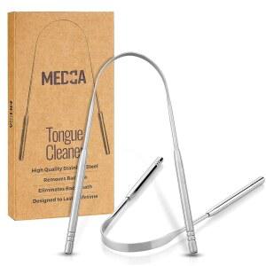 혀 스크레이퍼 - 2팩 악취 및 박테리아 제거에 도움이 되는 스테인리스 스틸 클리너 브러시 입과 치아를 하고 깨끗하게 유지하는 식품 필수 치과 위생 키트