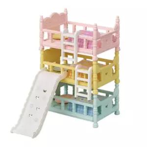 어린이 유아 실바니안 아기 동물 인형 미끄럼틀 3층 침대 소꿉 놀이 장난감 세트
