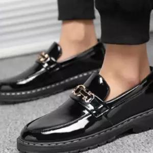 컴포트화 남성 단화 검정색 캐주얼 정장구두 로퍼 QW9F1704