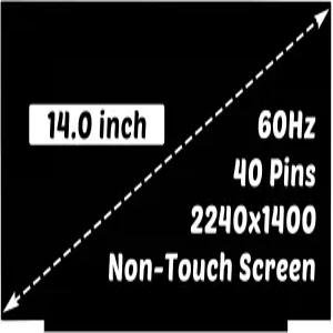 레노버 씽크패드 X1 카본 10세대 11세대 타입 21CB 21CC 21HM 14.0 인치 2240x1400 40 핀 60Hz LCD