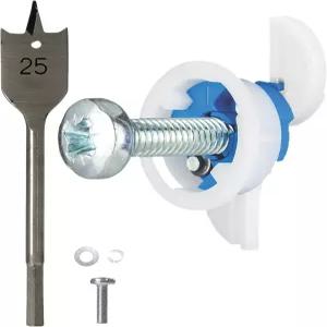 그립잇 블루 드라이월 앵커 4팩 (최대 205Ibs/93kg) 헤비 듀티 드라이월용 벽 및 나사 키트 석고 1인치