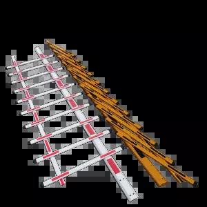 주차차단기 도로차단기 도어게이트 스프링 자동 알루미늄 설치형 안전잠금