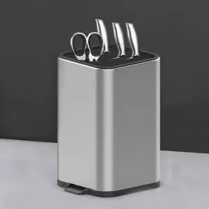 [골드스마일]가위 칼 보관 멀티 수납함 자동 물빠짐 칼꽂이 주방 정리함