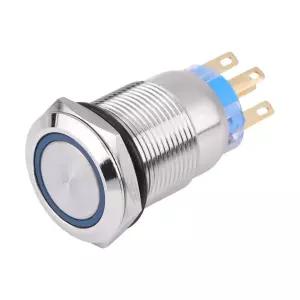 킨소 푸시 버튼 스위치 LED 래치 자동차 오토바이 산업 장비 홈 오토메이션 DIY 프로젝트 로봇 공학 전동