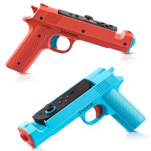 닌텐도 스위치 2, 스위치 2 컨트롤러용 슈팅 및 사냥 게임 액세서리와 호환되는 RHOTAL 슈팅 게임 핸드 그립(파란색 + 빨간색)