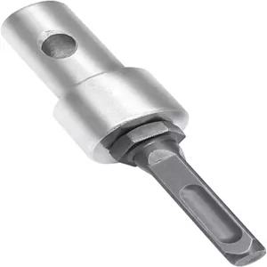 원형 섕크 오거 파워 드릴 어댑터 어스 전기 드릴과 접지 변환 헤드 슬롯 2개와 피트 2개 SDS 스 x 핏(4개