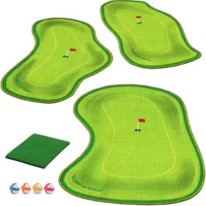 고스포츠 칩 N 스틱 링크 - 스티키 볼과 치핑 매트가 있는 실내 및 실외 골프 게임