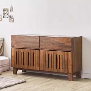 빅피처가구 버티컬 아일랜드 멀바우 1000 원목수납장 (착불)