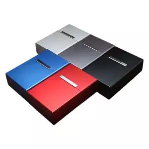 심플 메탈 일반형 담배 케이스 휴대용 자석부착 6컬러 애연가 선물 QIQ4+3CPk