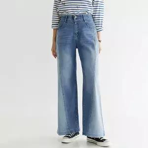 (~88size)셀리사선절개와이드데님팬츠 PTF1022