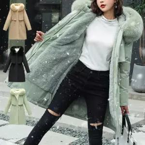 [라일리여성의류] Rly 여성 슬림핏 퍼 겨울 아우터 롱 패딩