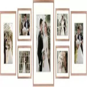 골든 스테이트 아트 액자 세트 7팩 갤러리 월 프레임 11x14 8x10 2개 5x7 4개. 벽 또는 테이블탑