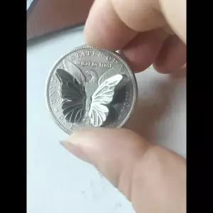 움직이는 메커니즘 나비 마술 동전 창의적인 선물