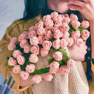 은방울꽃 꽃다발 담요 노랑 Style 니트 손뜨개 rple 원사 꽃다발담요완제품