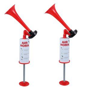 축구 파티 용품을 위해 트럼펫을 울리는 LUOZY 2개 플라스틱 혼 트럼펫 팬들