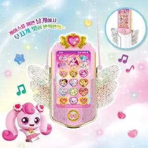 새콤달콤 티니핑 미니핸드폰 스마트폰 멜로디 미니게임기 장난감 전화기 여아