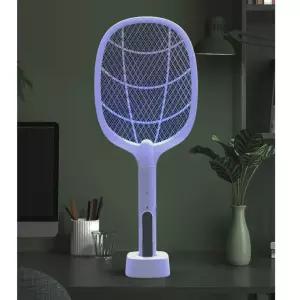 충전 전자 모기채 파리채 swh-100 트랩모드 원버튼 해충 벌래 퇴치기 잔류전기 NO 원버턴 안전한