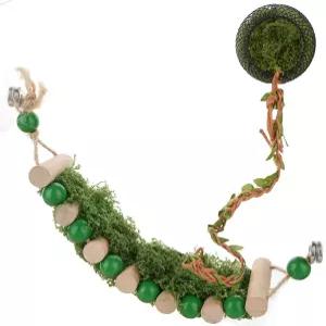 프로스푸라 점프 스파이더 로프 브리지 우드 클라이밍 플랫폼 - 마그네틱 은신처 둥지 및 서식지