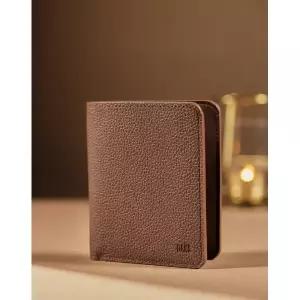 [롯데백화점]닥스 액세서리 [선물포장/쇼핑백동봉][SLIM MAX][D folding] 슬림 브라운 중지갑 DBWA6E751