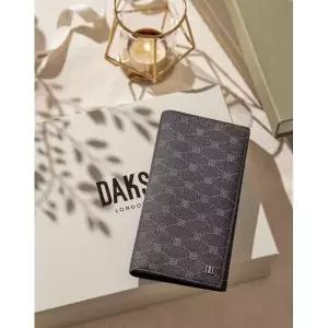 [롯데백화점]닥스 액세서리 [선물포장/쇼핑백동봉][AMBLE] 엠블 DD패턴 블랙 장지갑 DBWA6E754