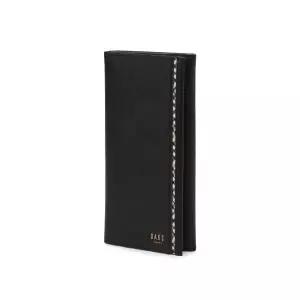 [롯데백화점]닥스 액세서리 [선물포장][WARREN]체크 배색 라인 블랙 장지갑 DBWA6E441