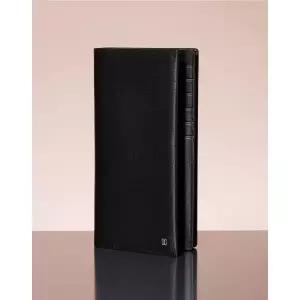 [롯데백화점]닥스 액세서리 [선물포장][FELTON]블랙 가죽 DD로고 모던 클래식 장지갑 DBWA6E831