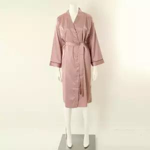 솔브 실크필 도트 나염 여성 겉가운 로브가운 SVGN4470ADPCSG