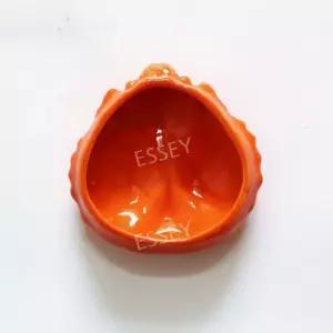 게딱지 10개 접시 소스볼 오렌지 그릇 식기 등껍질 볶음밥 게