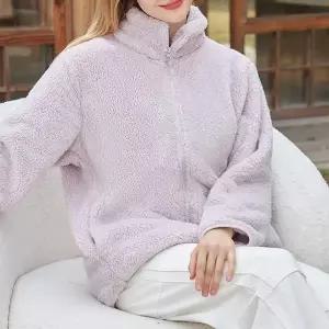 [신세계라이브쇼핑][옷자락] 남자 여자 데일리 캐주얼 뽀글이 플리스 집업 자켓