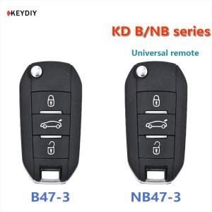 1pcs KEYDIY KD B47-3 범용 원격 키 3 버튼 B/NB 시리즈 자동차 KD-X2 KD900 미니 URG200